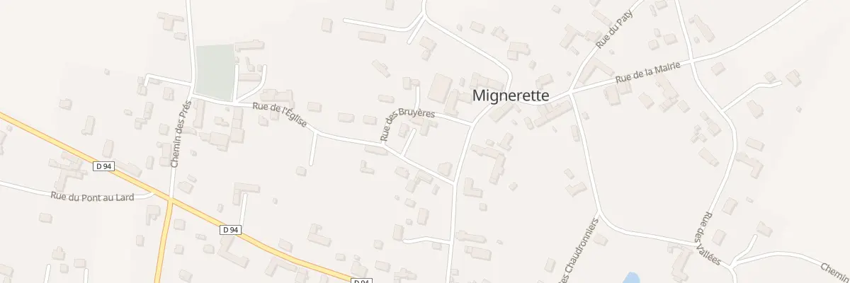 Plan du 1 Rue des Bruyères à Mignerette