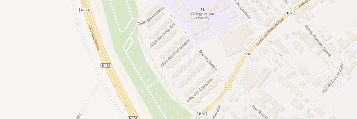 Plan du 7 All des Framboisiers à Brie-Comte-Robert