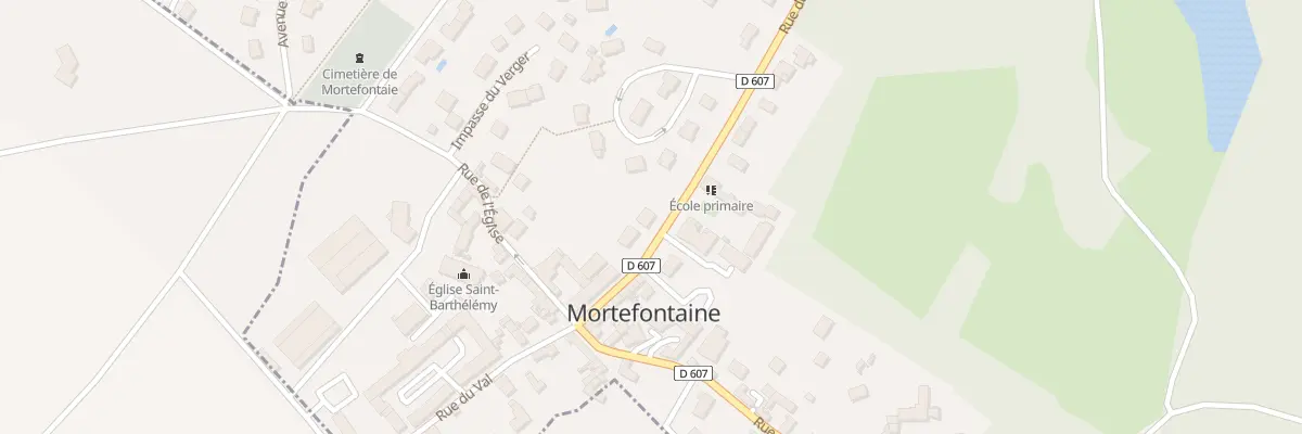 Plan du 13 Rue du Val à Mortefontaine