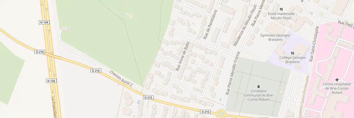 Plan du 8 Rue Anne de Balbi à Brie-Comte-Robert