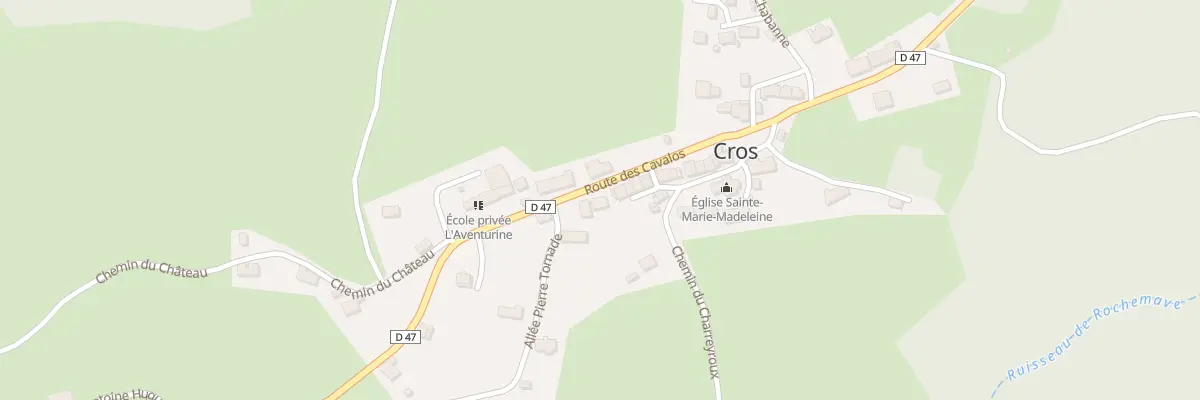 Plan du 5042 Le Bourg à Cros