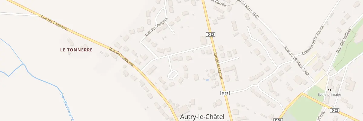Plan du 3 Rue des Vergers à Autry-le-Châtel
