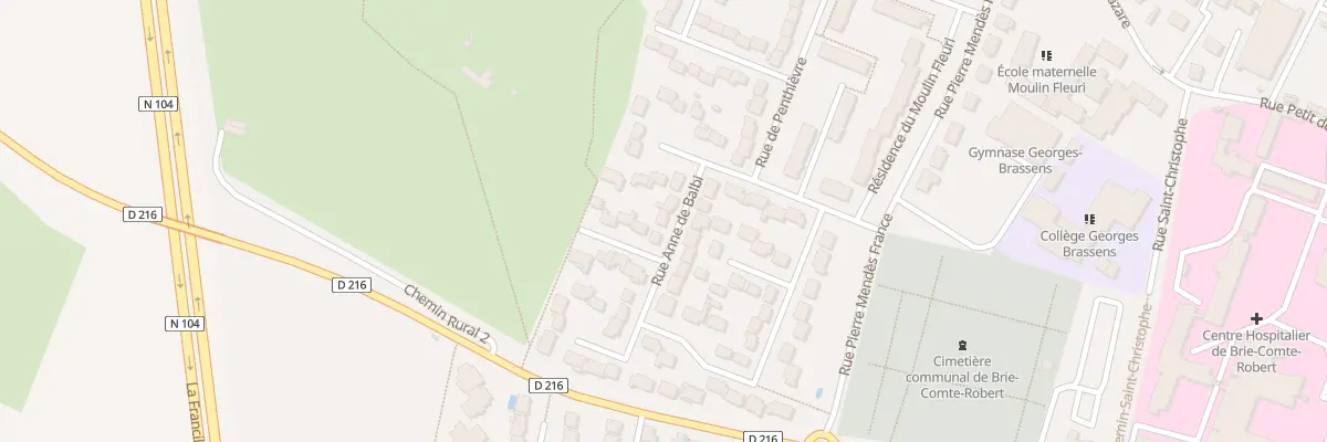 Plan du 6 Rue Anne de Balbi à Brie-Comte-Robert
