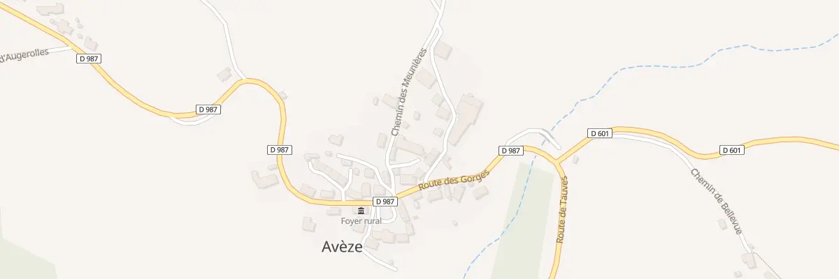 Plan du 5006 Aveze à Avèze