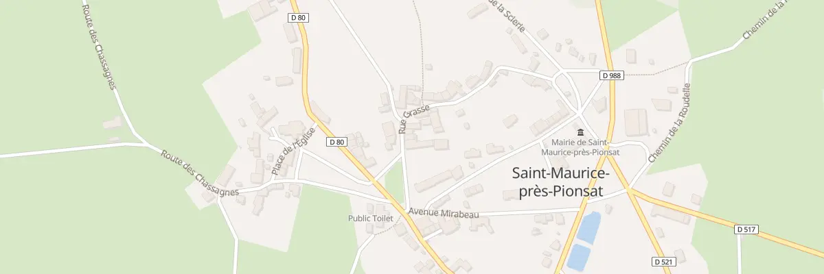 Plan du 5247 Le Bourg à Saint-Maurice-près-Pionsat