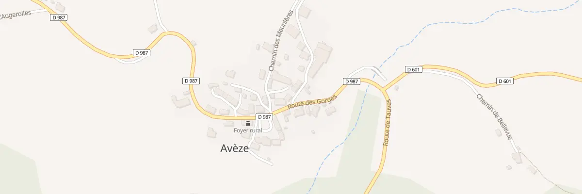 Plan du 5010 Aveze à Avèze