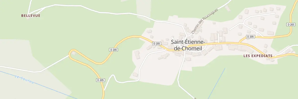Plan du 8 Che du Bachou à Saint-Étienne-de-Chomeil