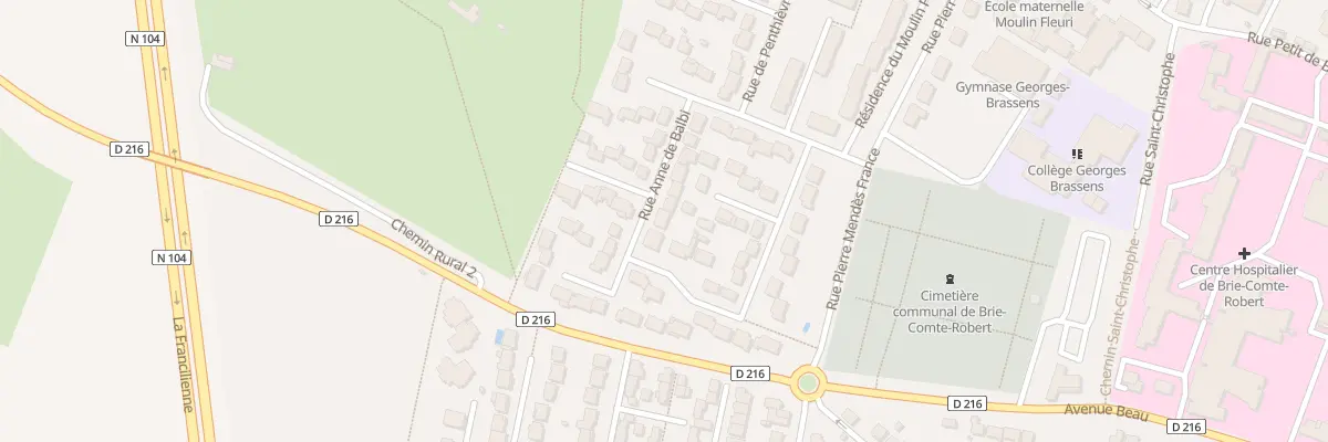Plan du 13 Rue Anne de Balbi à Brie-Comte-Robert