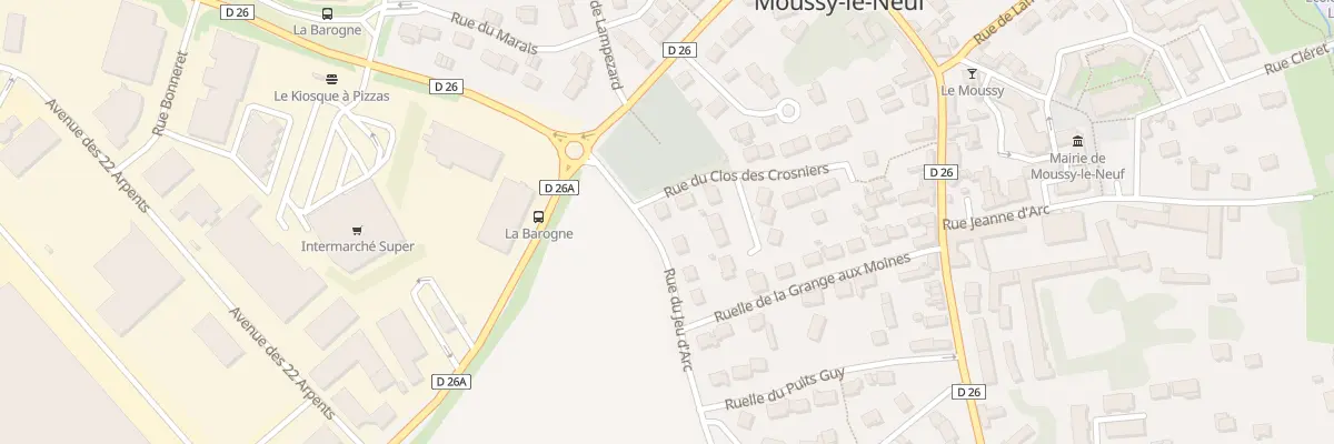 Plan du 2 Rue du Clos des Crosniers à Moussy-le-Neuf