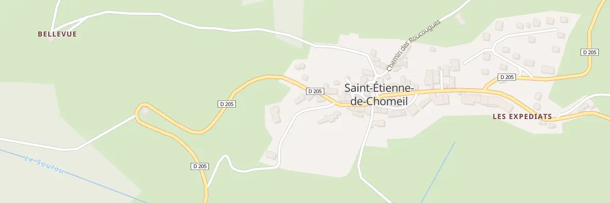 Plan du 6 Che du Bachou à Saint-Étienne-de-Chomeil