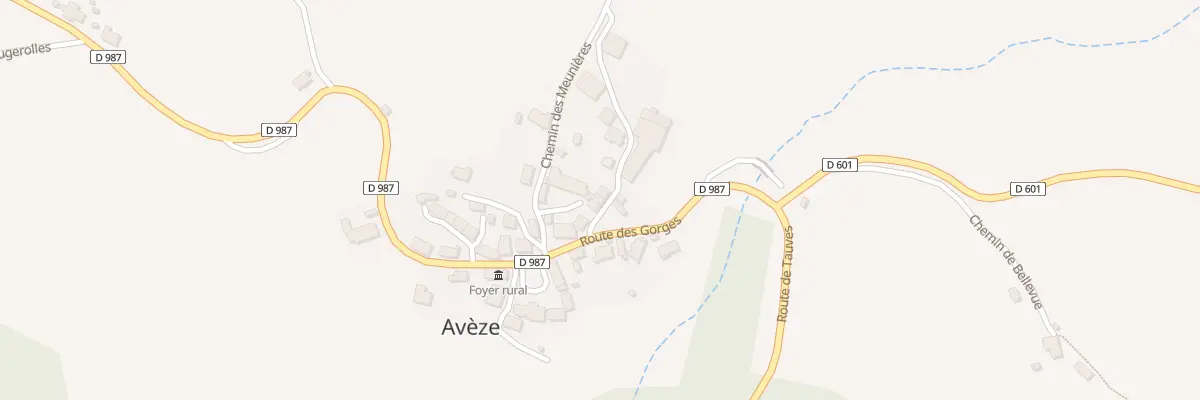 Plan du 5005B Aveze à Avèze