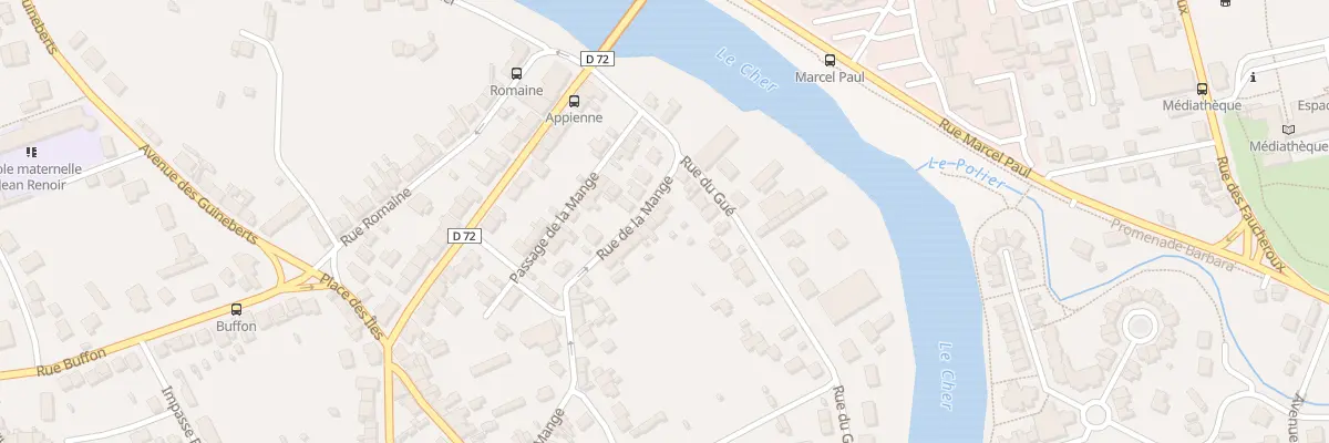 Plan du 5 Rue de la Mange à Montluçon
