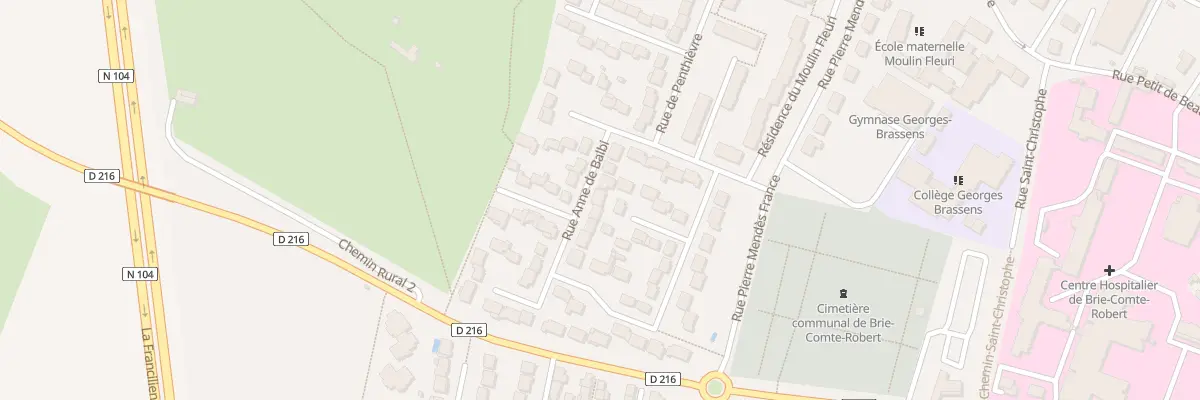 Plan du 7 Rue Anne de Balbi à Brie-Comte-Robert