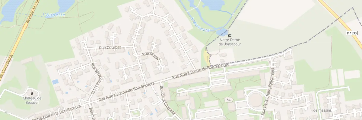 Plan du 3 Rue du Clos Nd de Bon Secours à Senlis