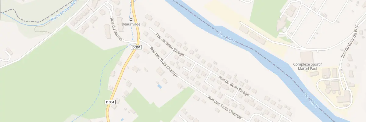 Plan du 12 Rue de Beau Rivage à Lavault-Sainte-Anne