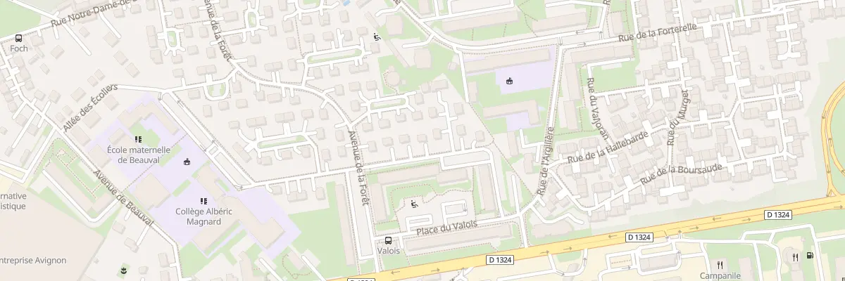 Plan du 17 Rue de la Longue Marniere à Senlis
