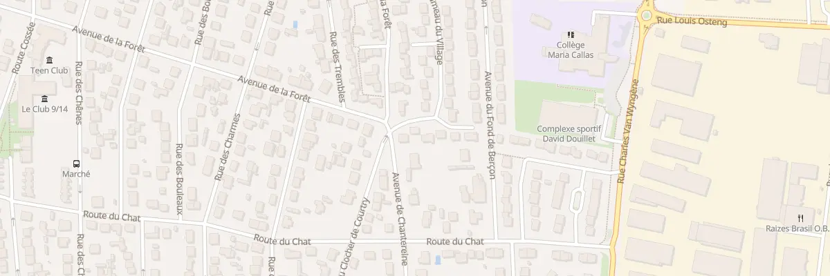 Plan du 2 Rue du Hameau du Village à Courtry