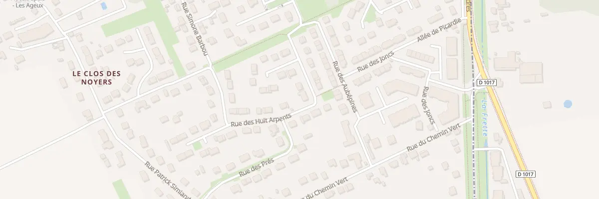 Plan du 120 Rue des Huit Arpents aux Ageux