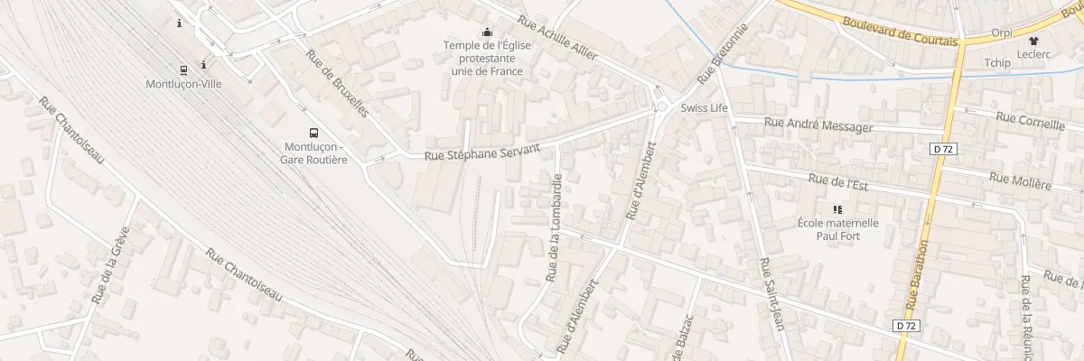 Plan du 6 Rue de la Lombardie à Montluçon