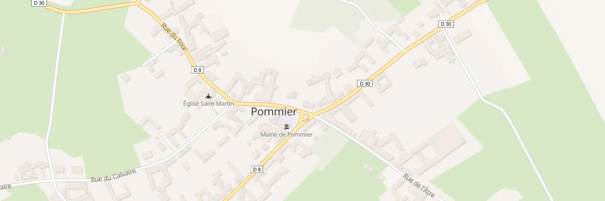 Plan du 2 Pl de la Mairie à Pommier
