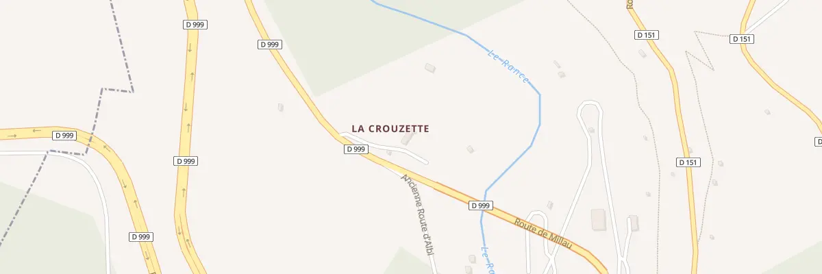 Plan du 5222 La Crouzette à Saint-Sernin-sur-Rance