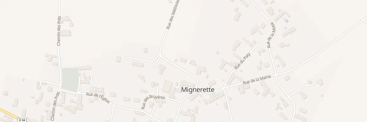 Plan du 6 Rue des Methiviers à Mignerette