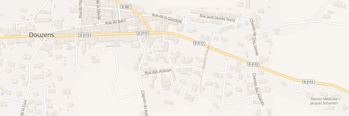 Plan du 8 Cite la Rouquillole à Douzens