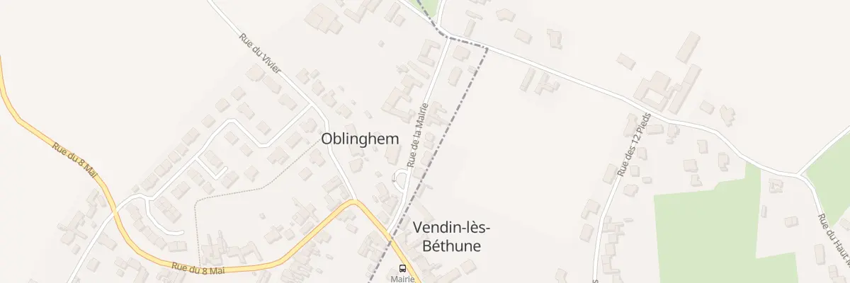Plan du 1B Rue de la Mairie à Oblinghem