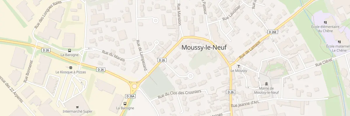 Plan du 2 Rue Cambacérès à Moussy-le-Neuf