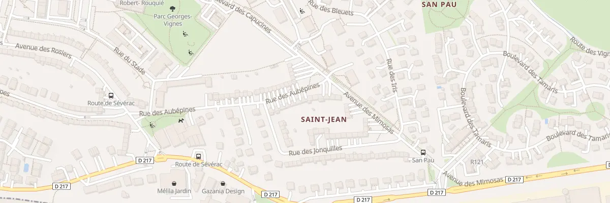 Plan du 24 Rue des Aubepines à Onet-le-Château