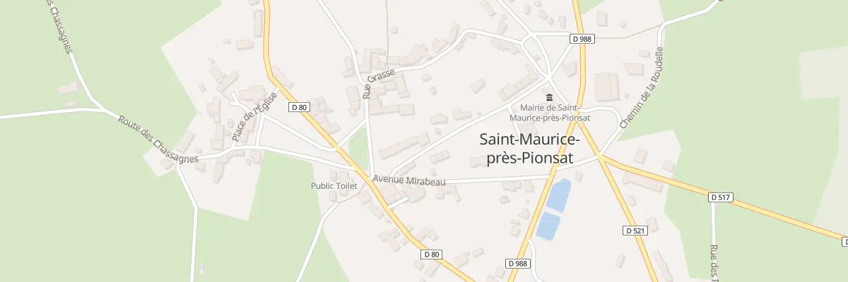 Plan du 5250 Le Bourg à Saint-Maurice-près-Pionsat