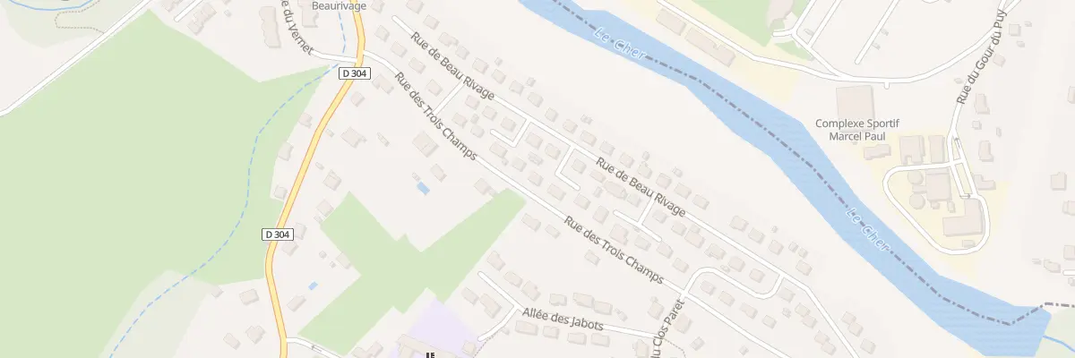 Plan du 20 Rue de Beau Rivage à Lavault-Sainte-Anne