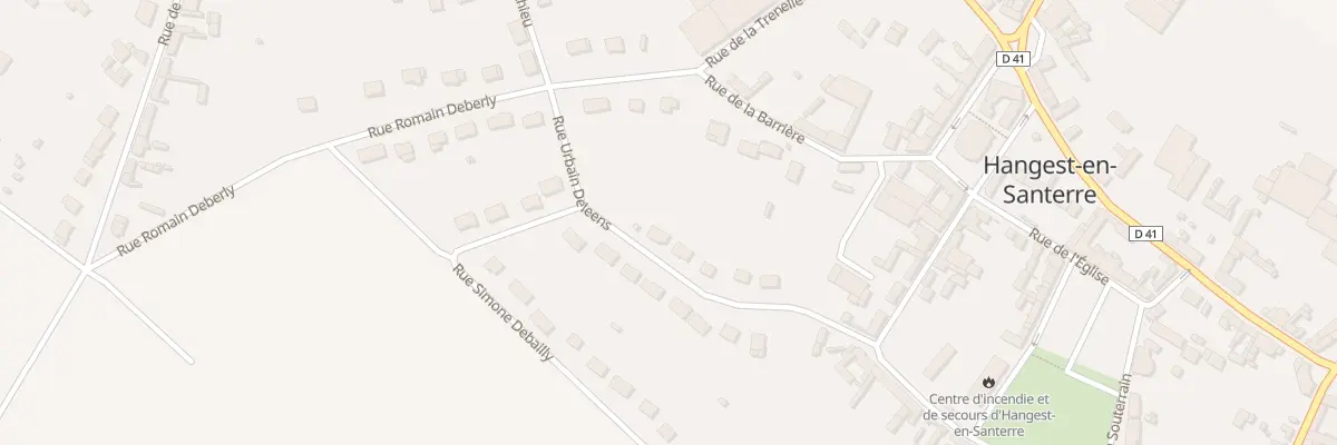 Plan du 1 Rue Urbain Deleens à Hangest-en-Santerre