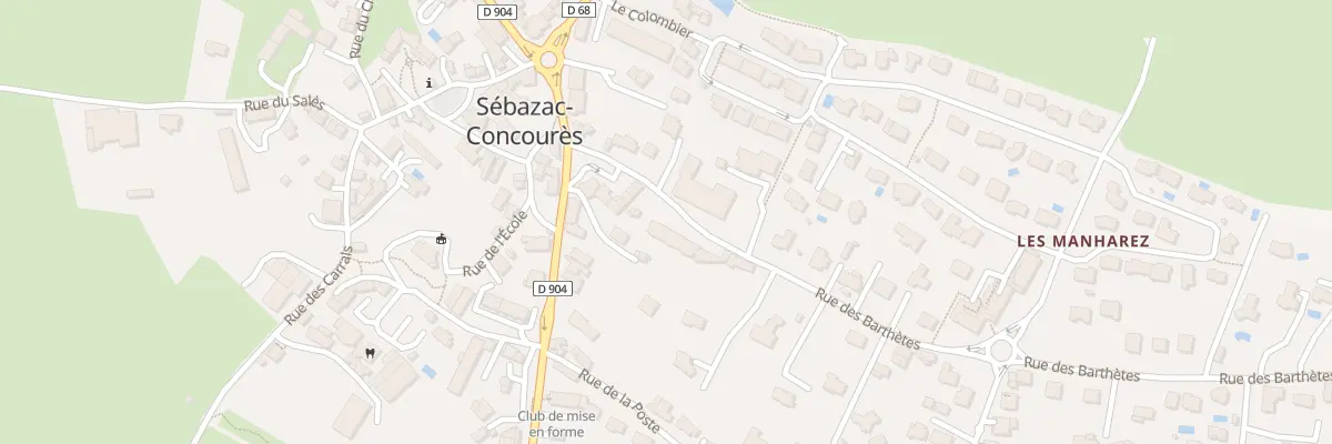 Plan du 6 Rue des Barthètes à Sébazac-Concourès