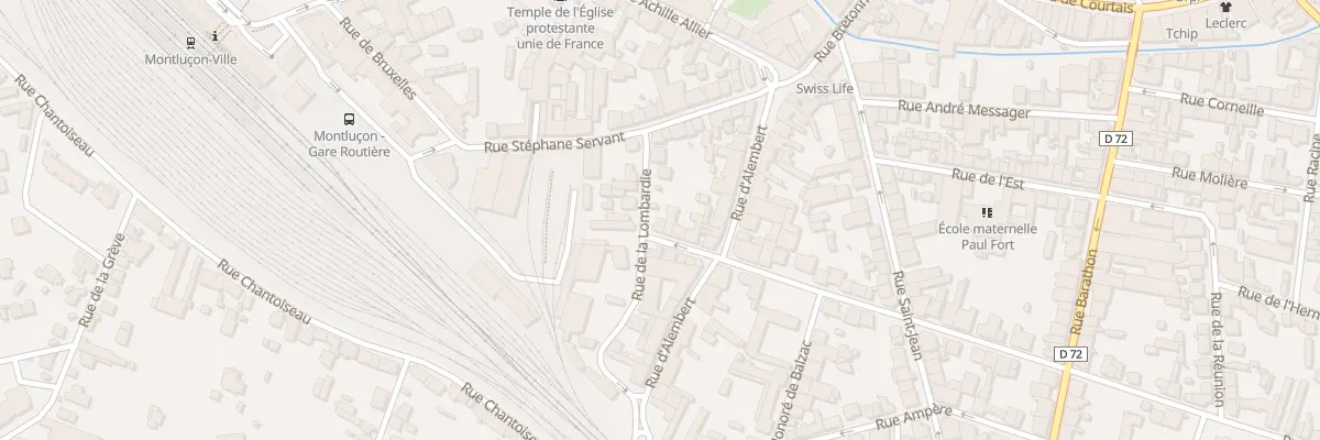 Plan du 11 Rue de la Lombardie à Montluçon
