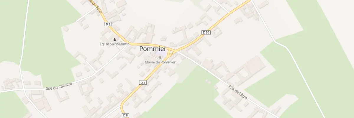 Plan du 1 Rue de St Martin à Pommier