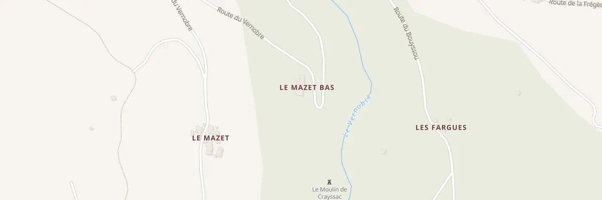 Plan du 5096 Le Mazet Bas à Pousthomy