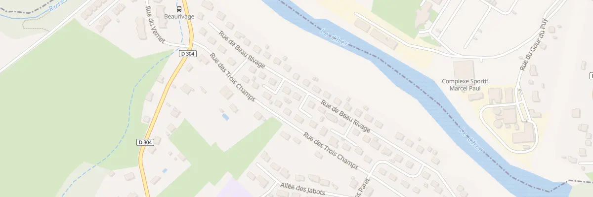 Plan du 18 Rue de Beau Rivage à Lavault-Sainte-Anne