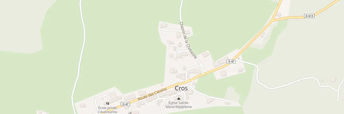 Plan du 5006 Le Bourg à Cros