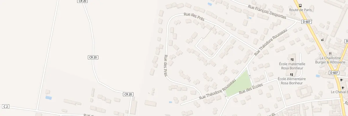 Plan du 31 Rue des Prés à Chailly-en-Bière