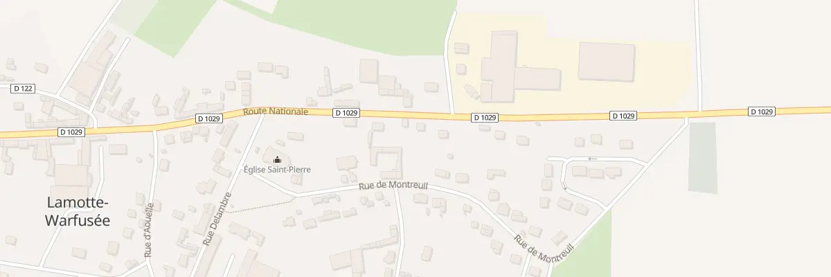 Plan du 12 Rue de Montreuil à Lamotte-Warfusée