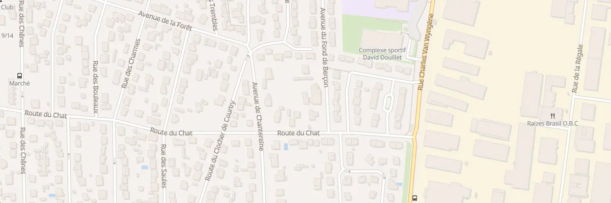Plan du 105 Rte du Chat à Courtry
