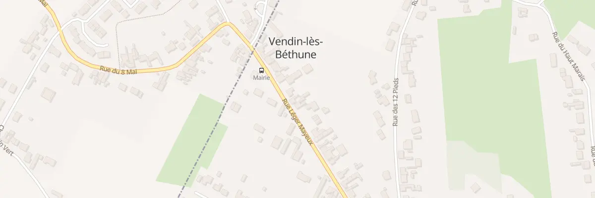 Plan du 832 Rue Leger Mayeux à Vendin-lès-Béthune