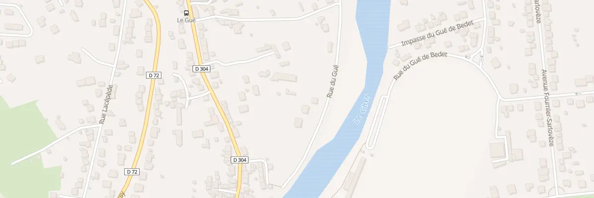 Plan du 70 Rue du Gué à Montluçon
