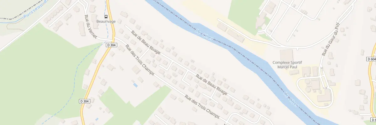 Plan du 23 Rue de Beau Rivage à Lavault-Sainte-Anne