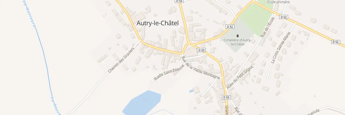 Plan du 3 Rue du Tonnerre à Autry-le-Châtel