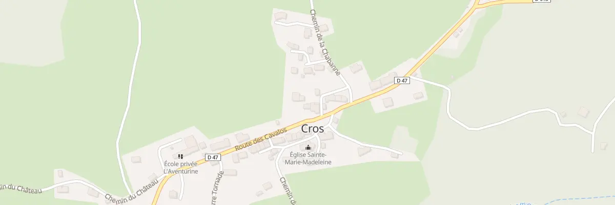 Plan du 5008 Le Bourg à Cros