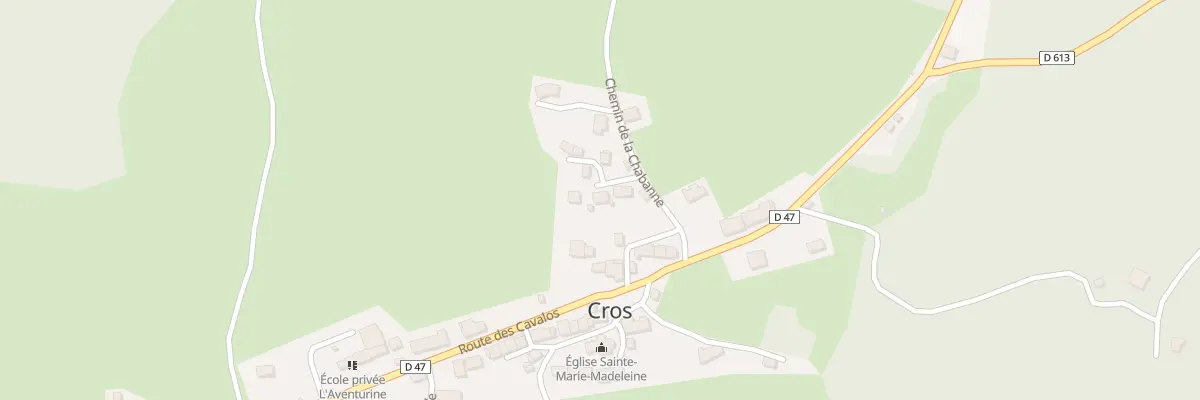 Plan du 5016 Le Bourg à Cros