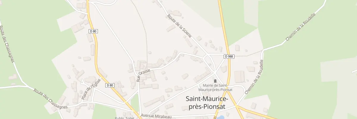 Plan du 5263 Le Bourg à Saint-Maurice-près-Pionsat