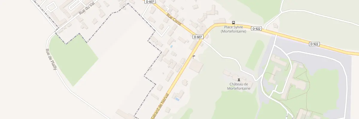 Plan du 24 Rue Gerard de Nerval à Mortefontaine